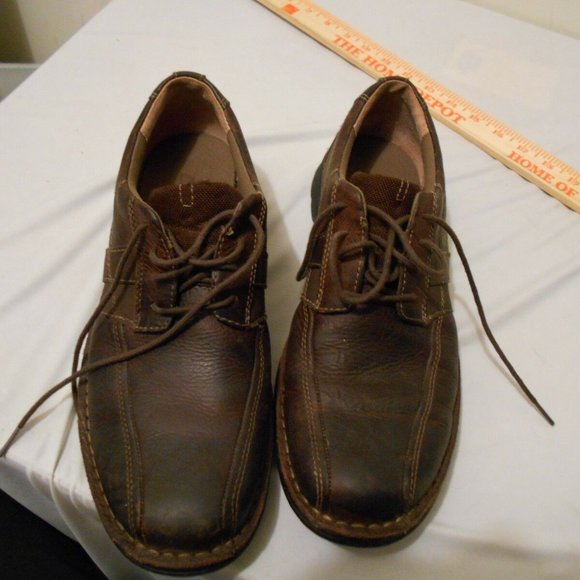 sz10M CLARKS ESPACE TWO TONE BROWN LEATHER LACE UP OXFORDS 86235 RS 40951 main image 8